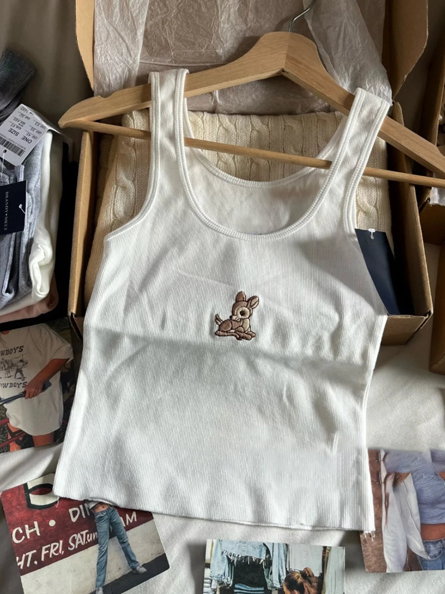 'Sweet Fawn' Cropped Tank Top