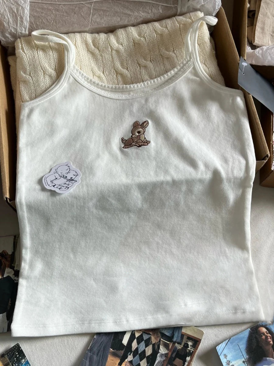 'Sweet Fawn' Cropped Tank Top